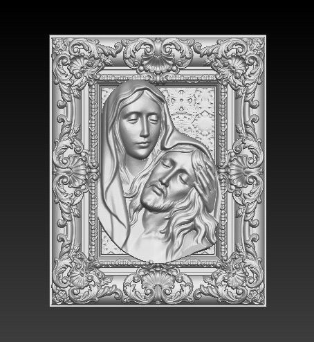 Jesus Christ maria New 3D print model_1