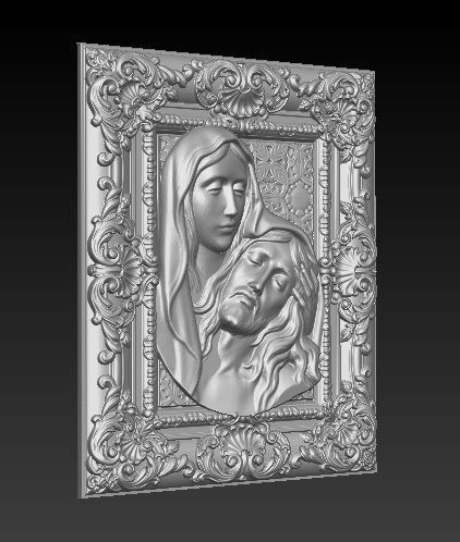 Jesus Christ maria New 3D print model_2