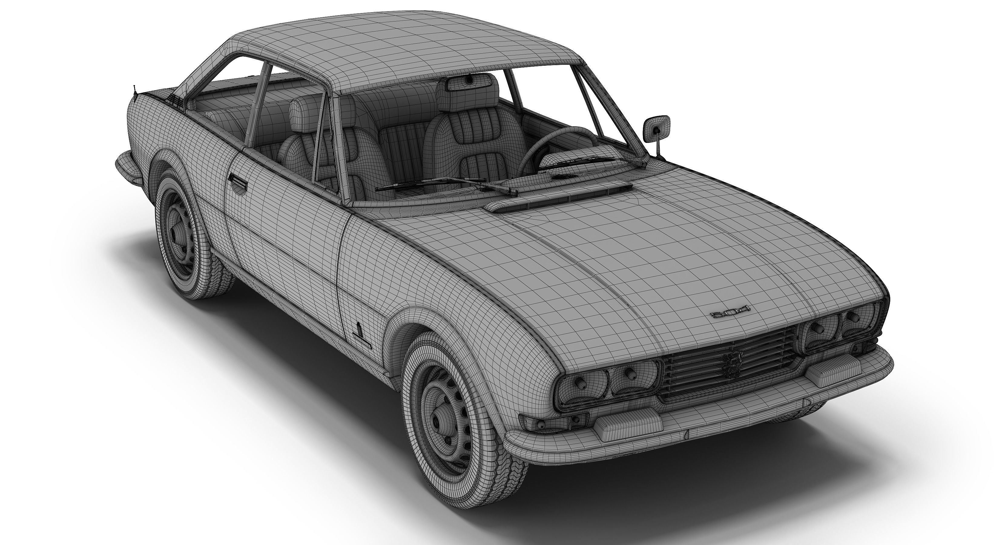 Peugeot 504 Coupe 3D model_1