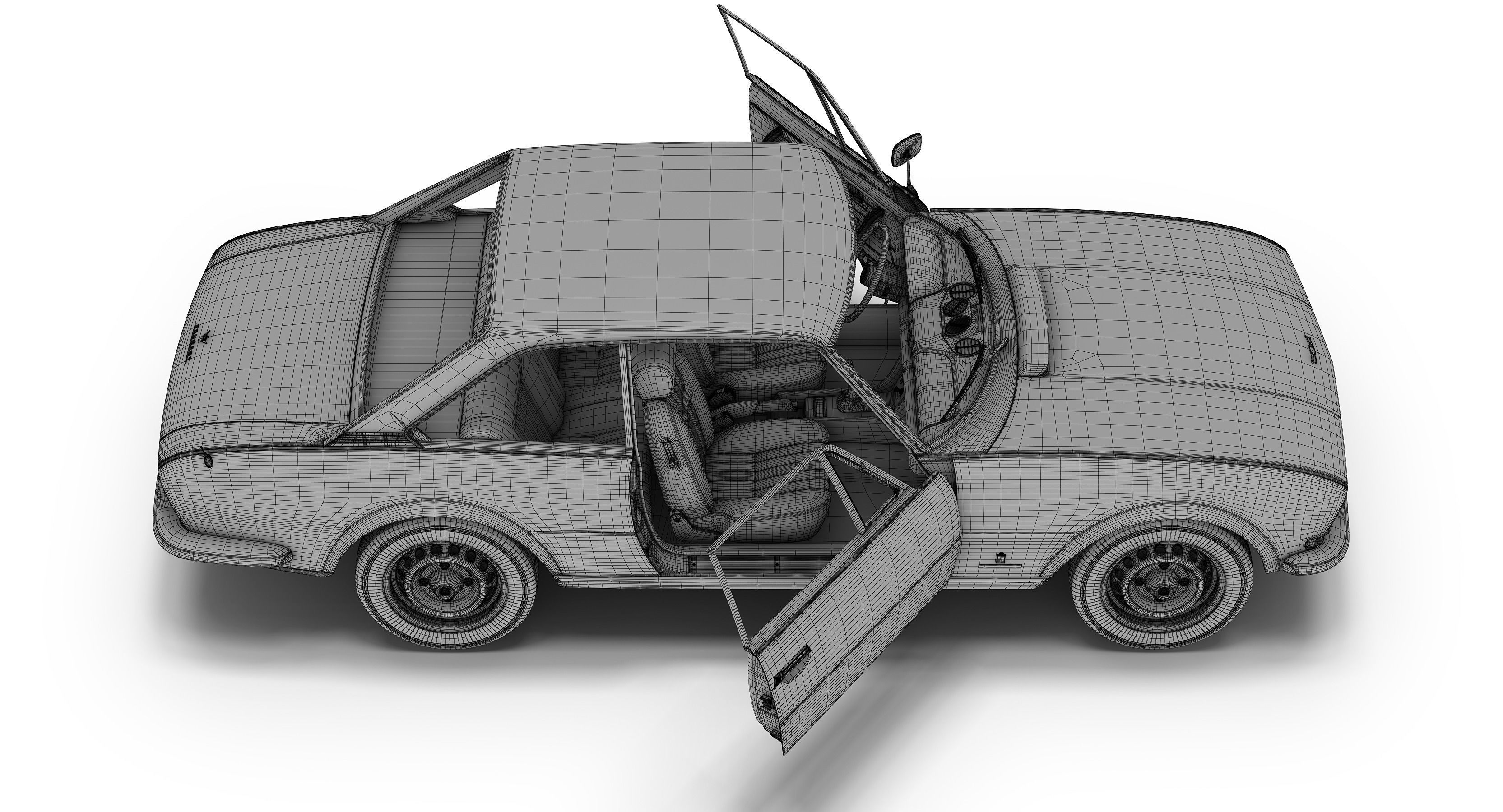 Peugeot 504 Coupe 3D model_3