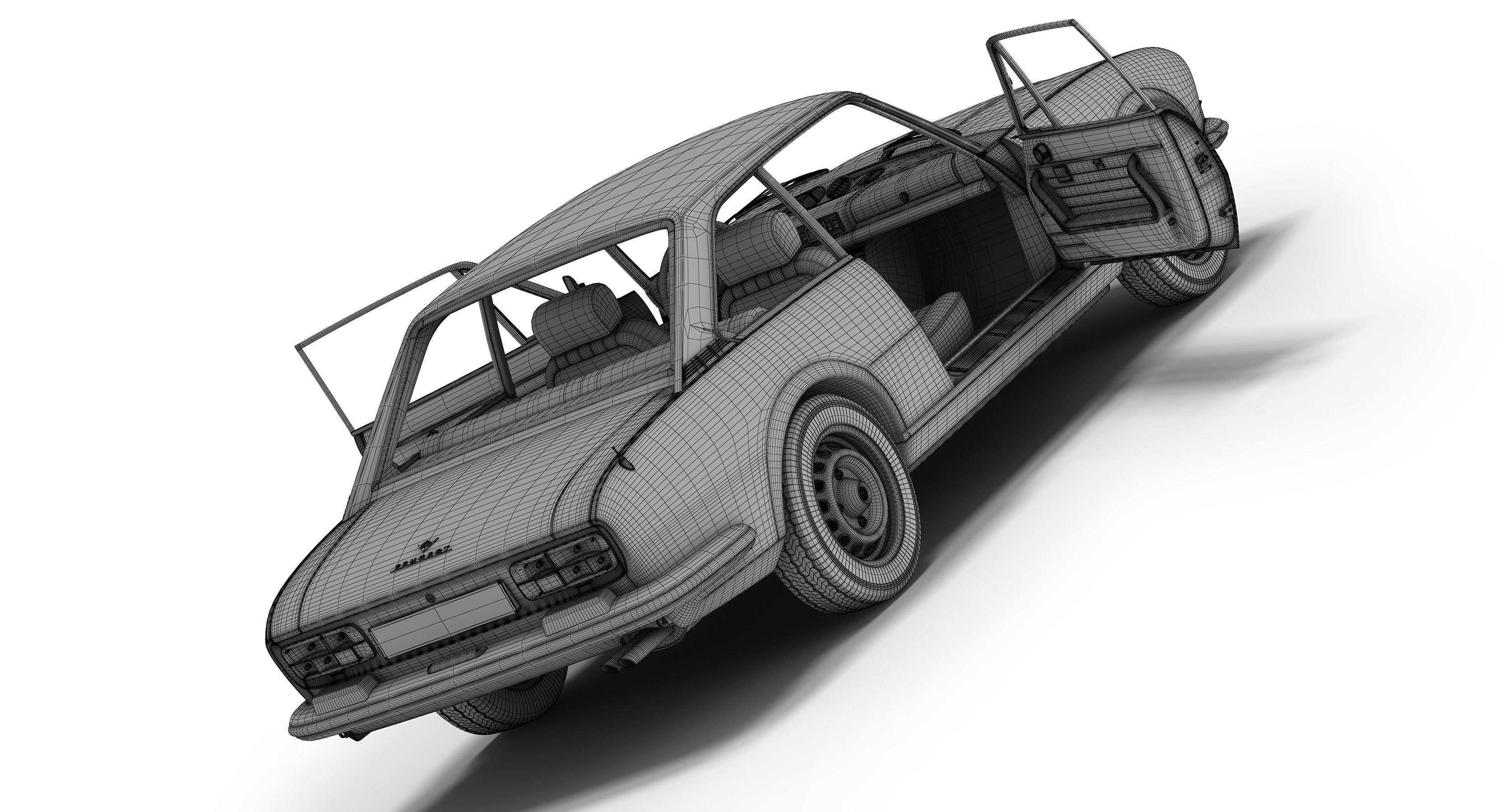 Peugeot 504 Coupe 3D model_5