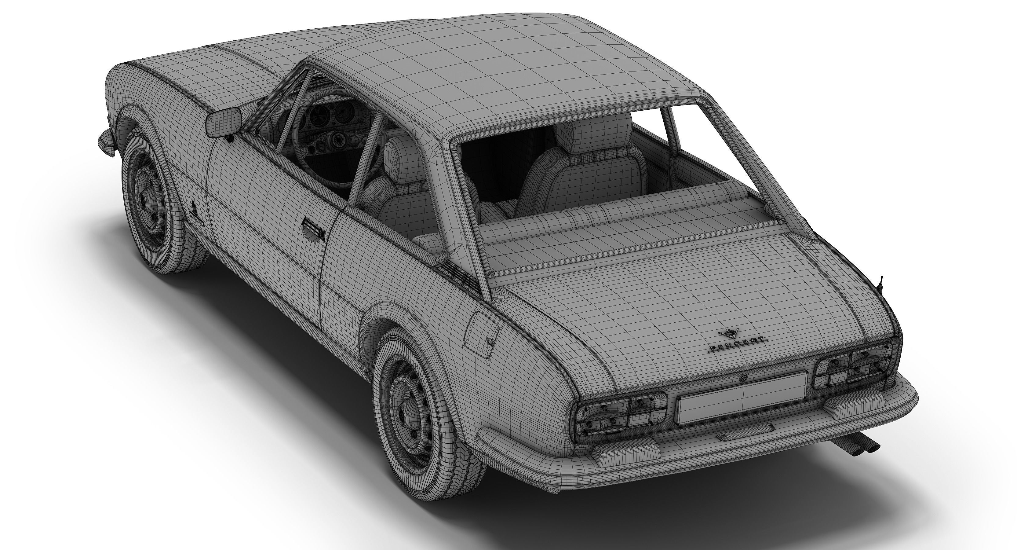 Peugeot 504 Coupe 3D model_9