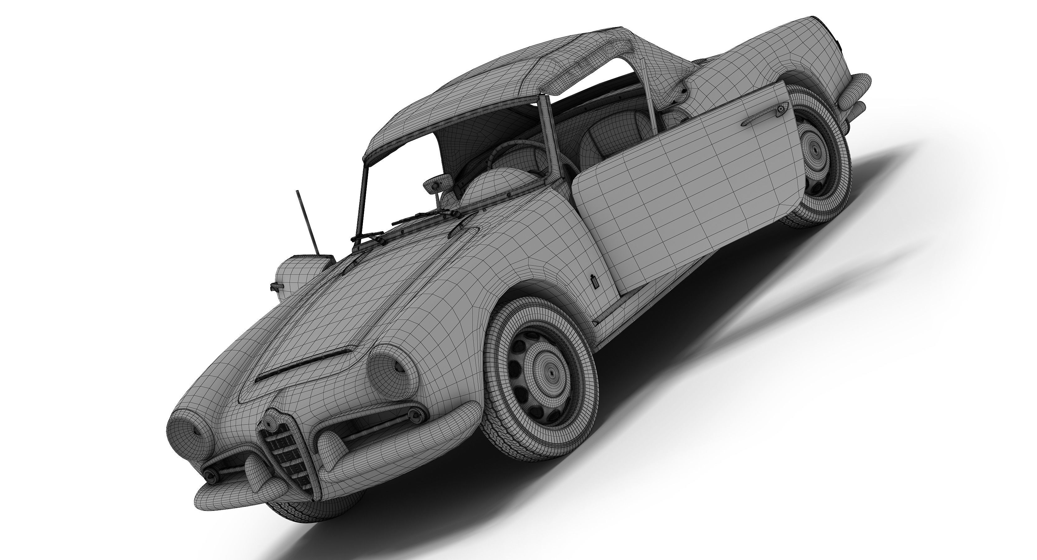 Alfa Romeo Giulia Spider 3D model_11