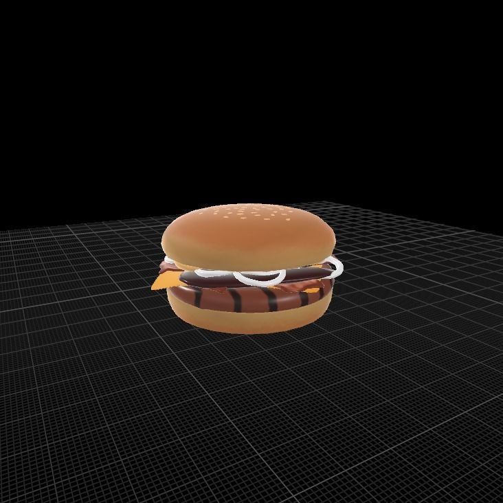 BBQ cheese and bacon 3D model_12
