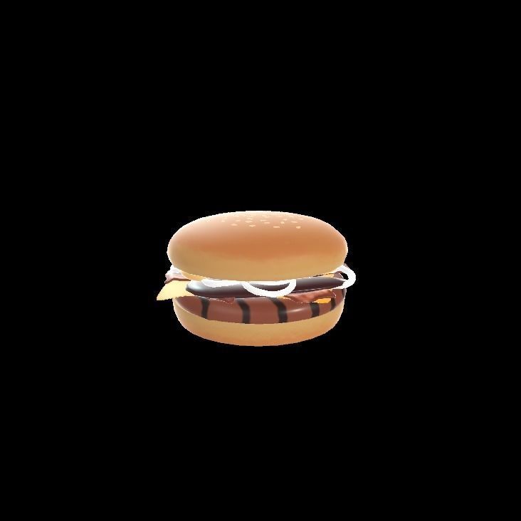 BBQ cheese and bacon 3D model_7
