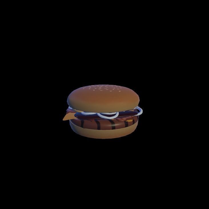BBQ cheese and bacon 3D model_4