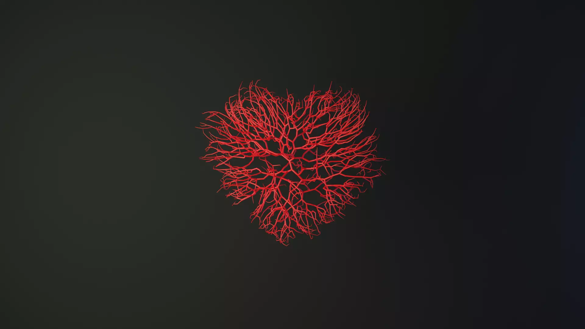 Unrolling Growing Heart Animation 3D model_0