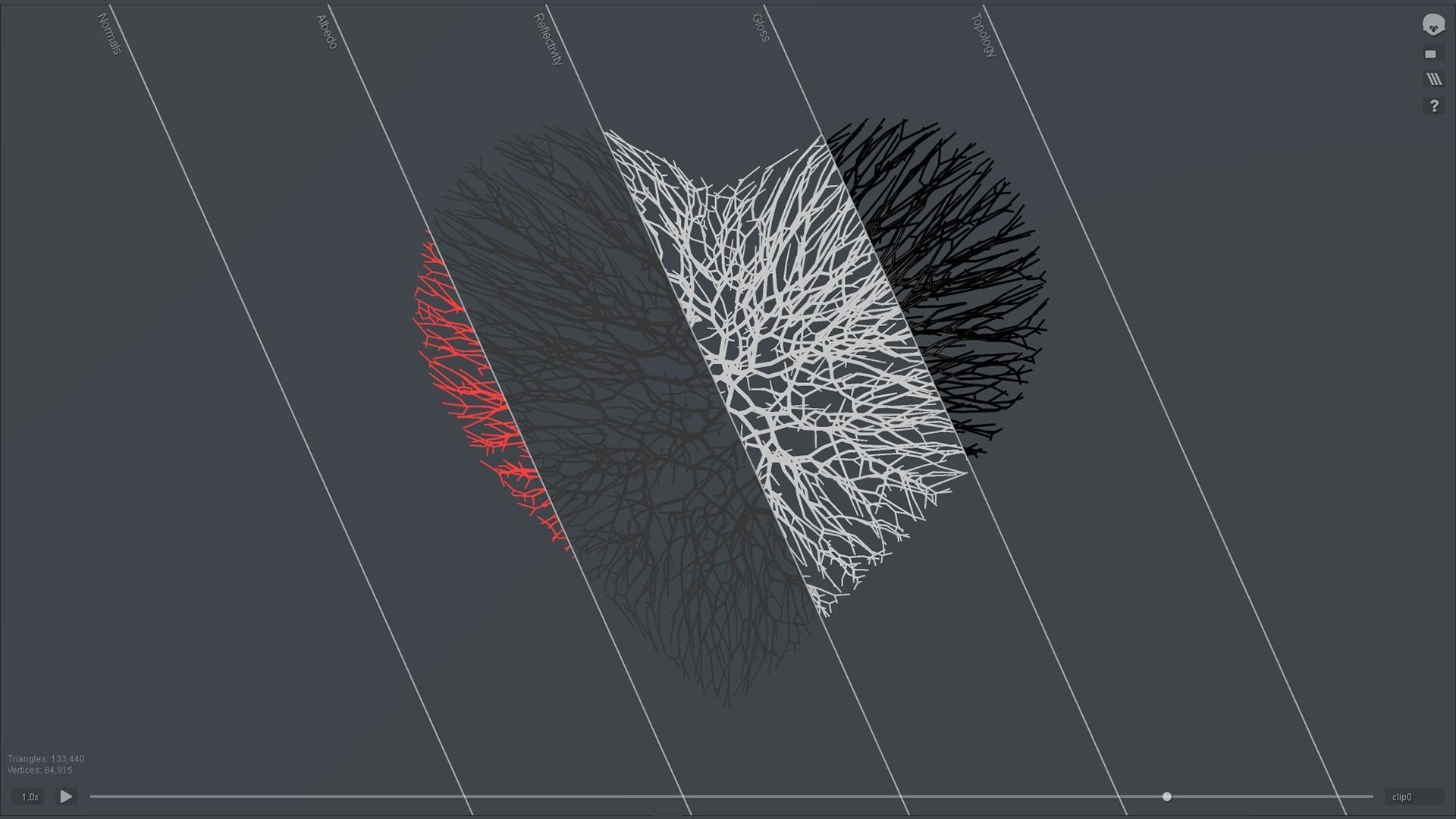 Unrolling Growing Heart Animation 3D model_6