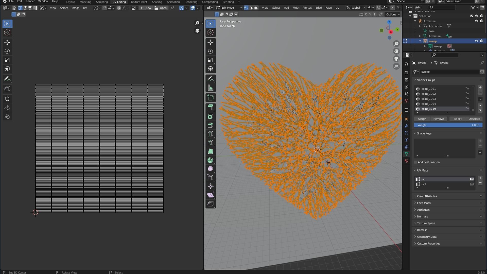 Unrolling Growing Heart Animation 3D model_10