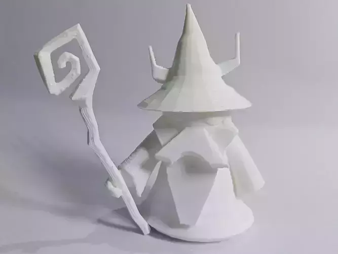 Tiny Halloween Wizard 3D print model