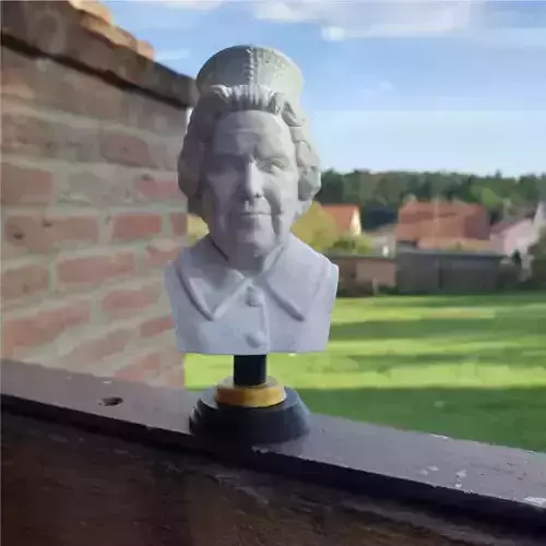 Queen Elizabeth bust - Commercial Licence 3D print model