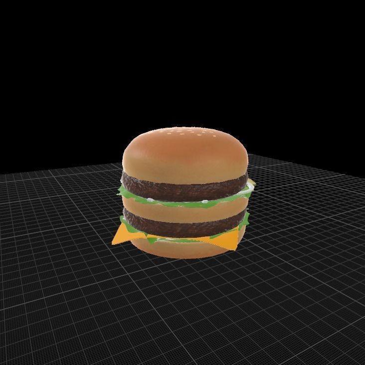 Big mac 3D model_12