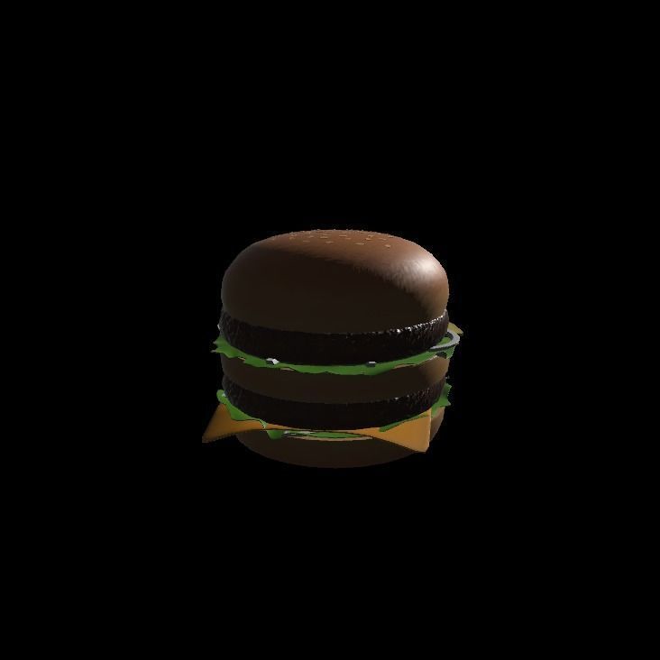 Big mac 3D model_6