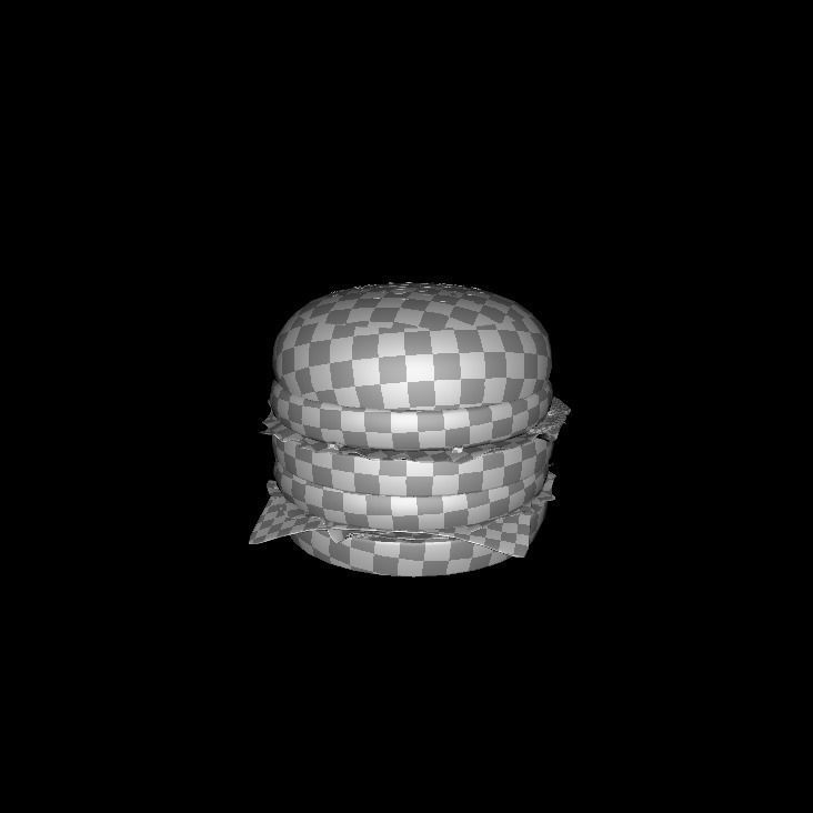 Big mac 3D model_11
