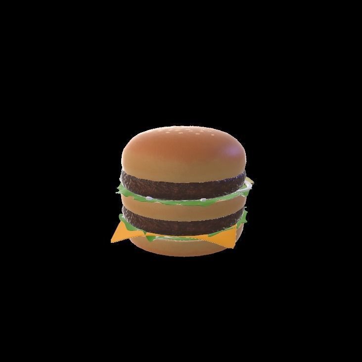 Big mac 3D model_5