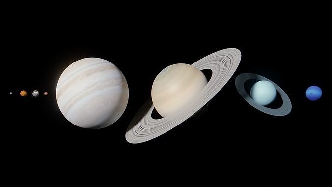 Solar System Planet Pack 3D model
