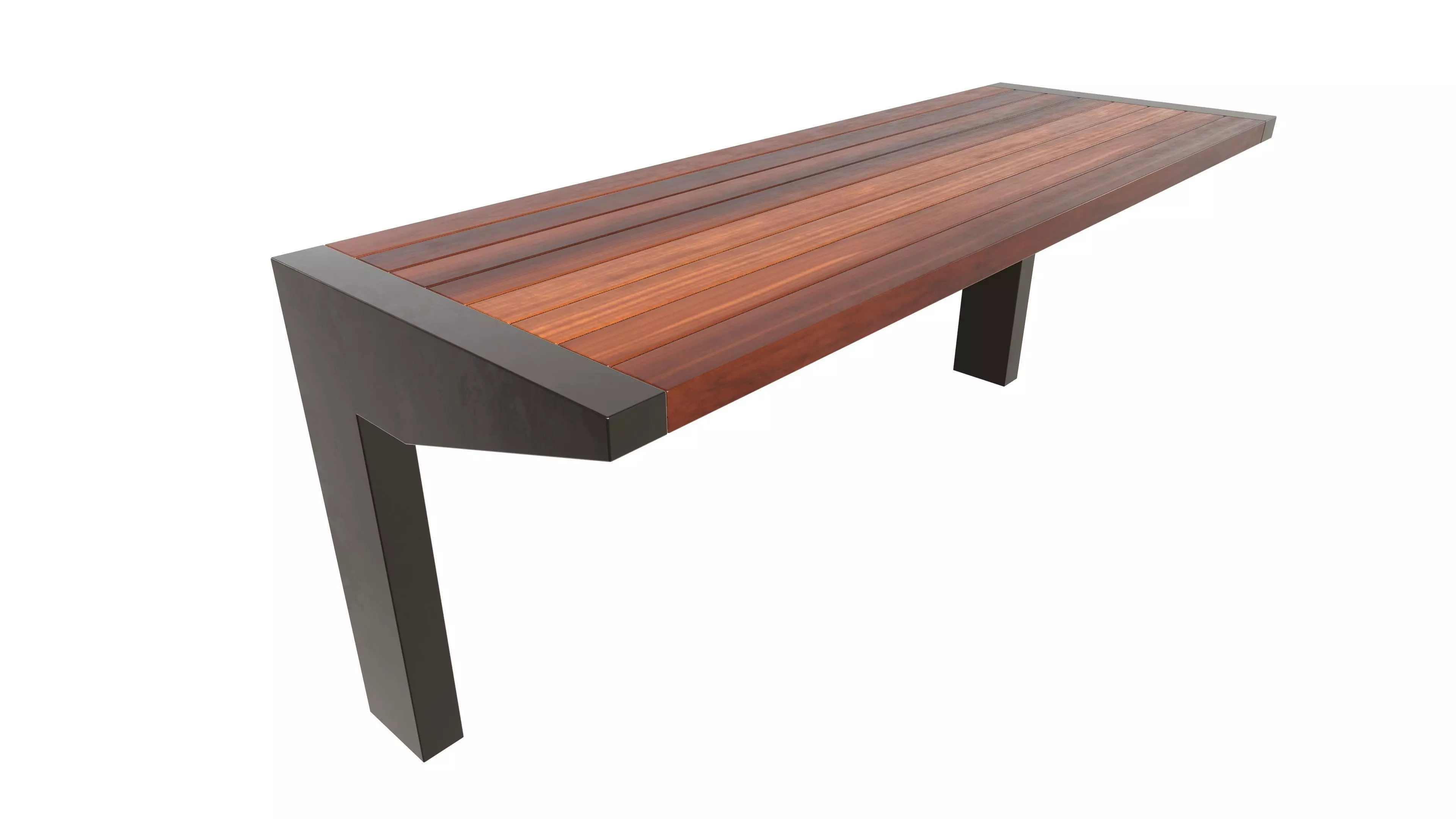 Modern Bench 3D Model AR VR Low-poly 3D model_0