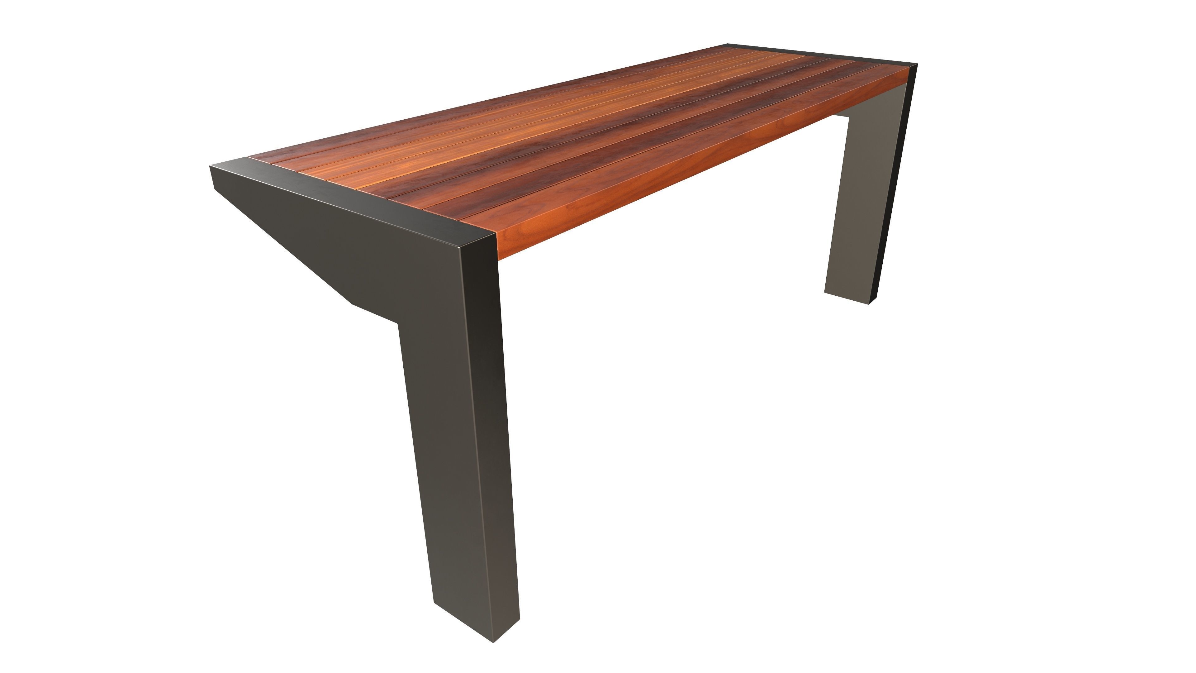 Modern Bench 3D Model AR VR Low-poly 3D model_5