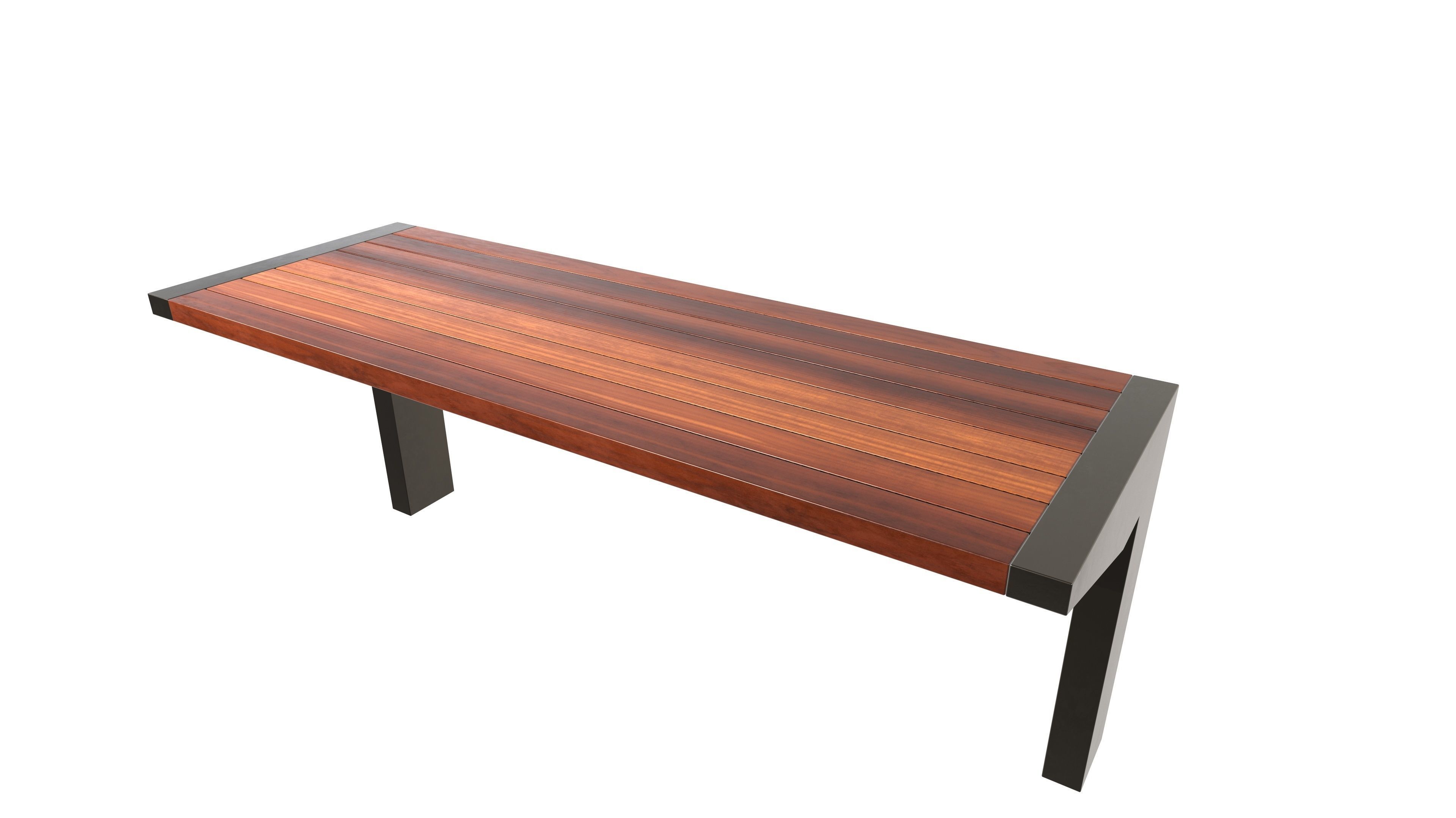 Modern Bench 3D Model AR VR Low-poly 3D model_3