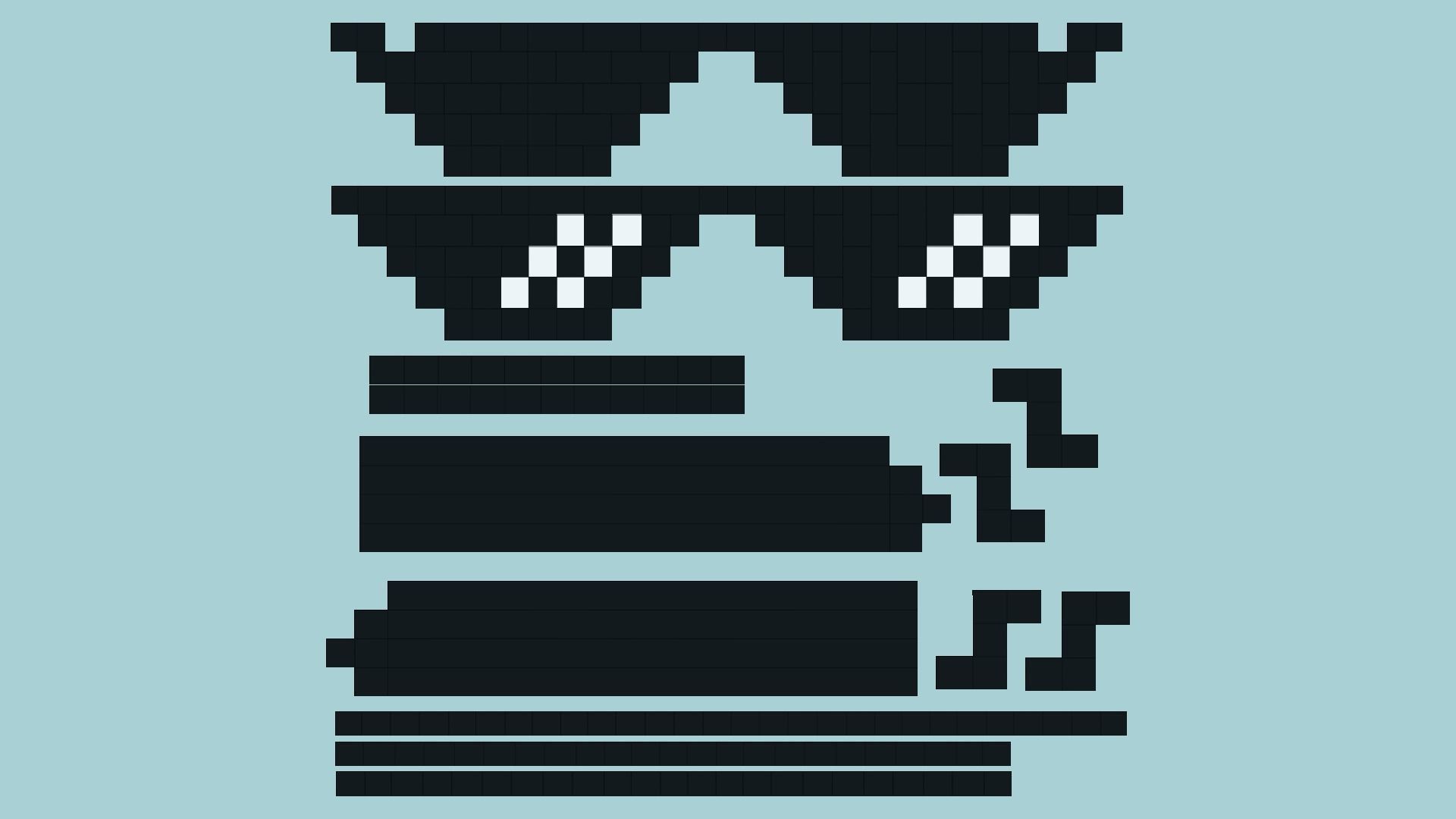 04 Deal With It Sunglasses CGI Collection - Character Design _31