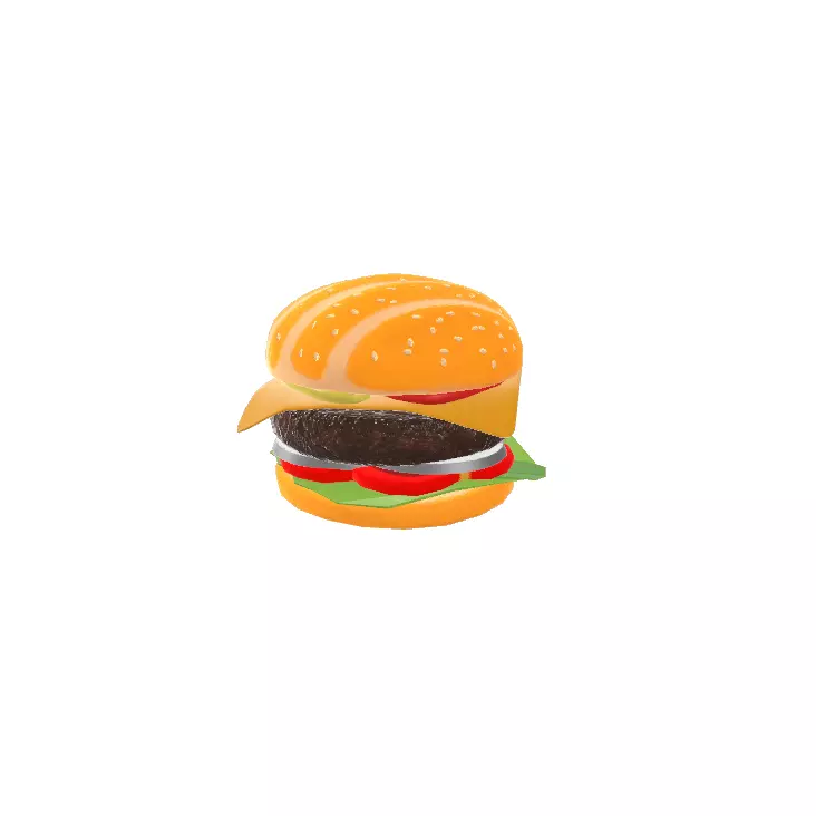 Cheeseburger hamburger 3D model