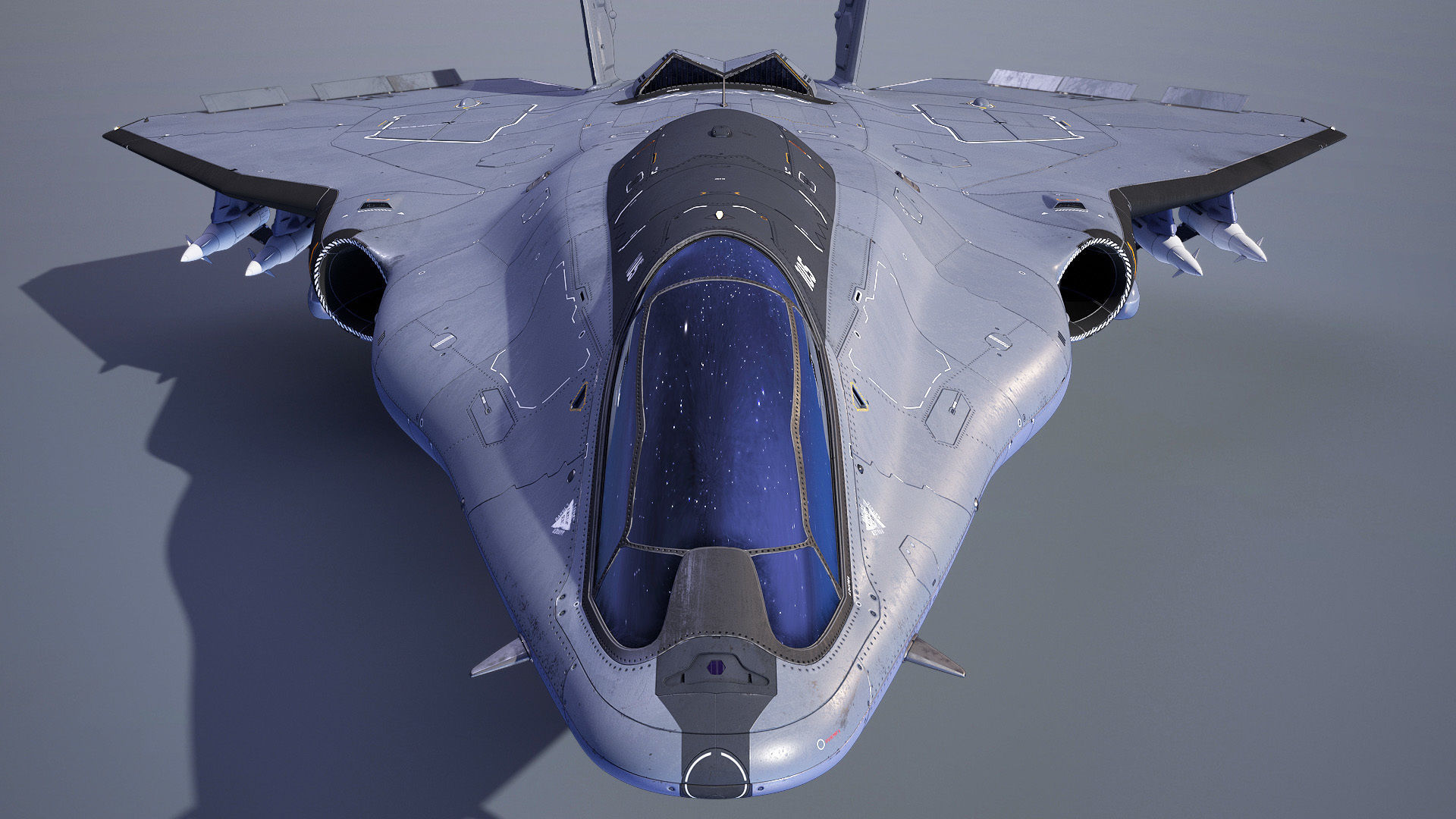 Sci-fi Multi-purpose Spacefighter 3D model_23