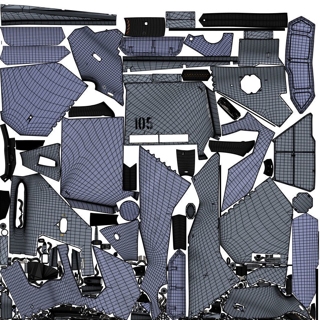 Sci-fi Multi-purpose Spacefighter 3D model_36