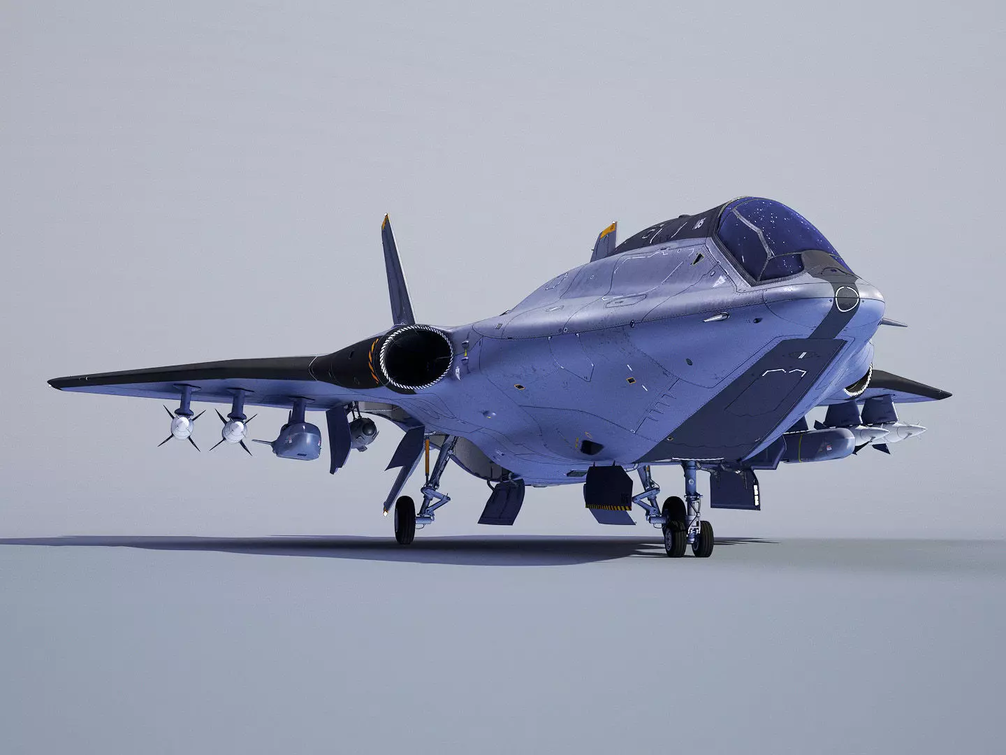 Sci-fi Multi-purpose Spacefighter 3D model_0