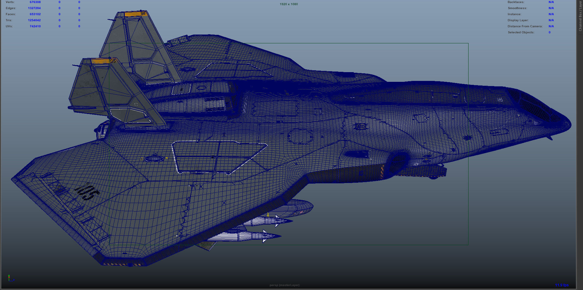 Sci-fi Multi-purpose Spacefighter 3D model_25
