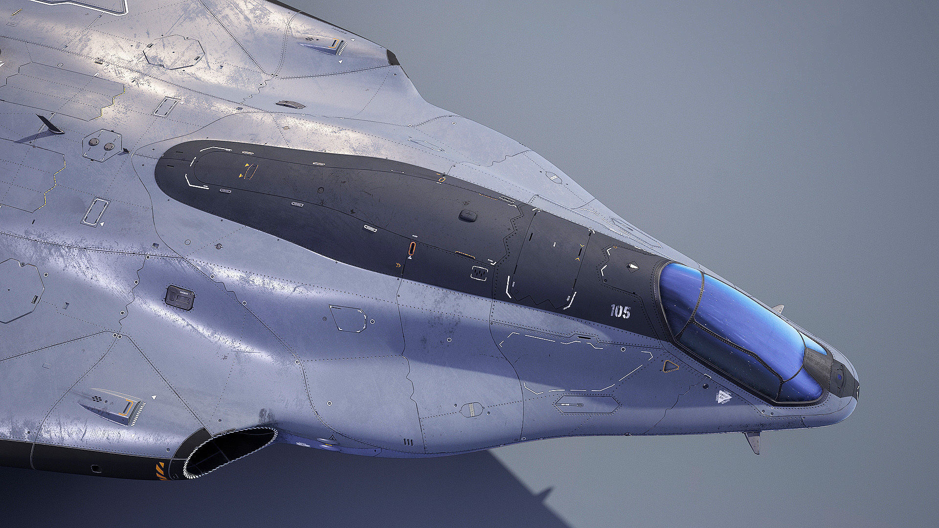 Sci-fi Multi-purpose Spacefighter 3D model_11