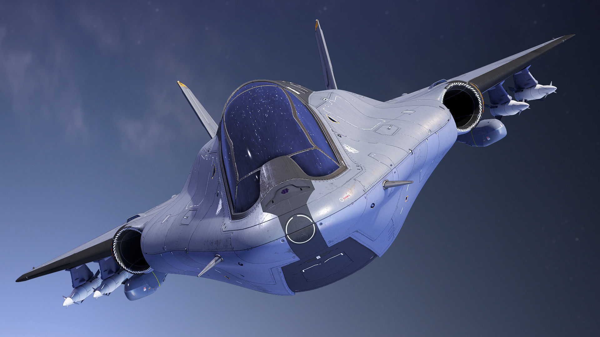 Sci-fi Multi-purpose Spacefighter 3D model_19