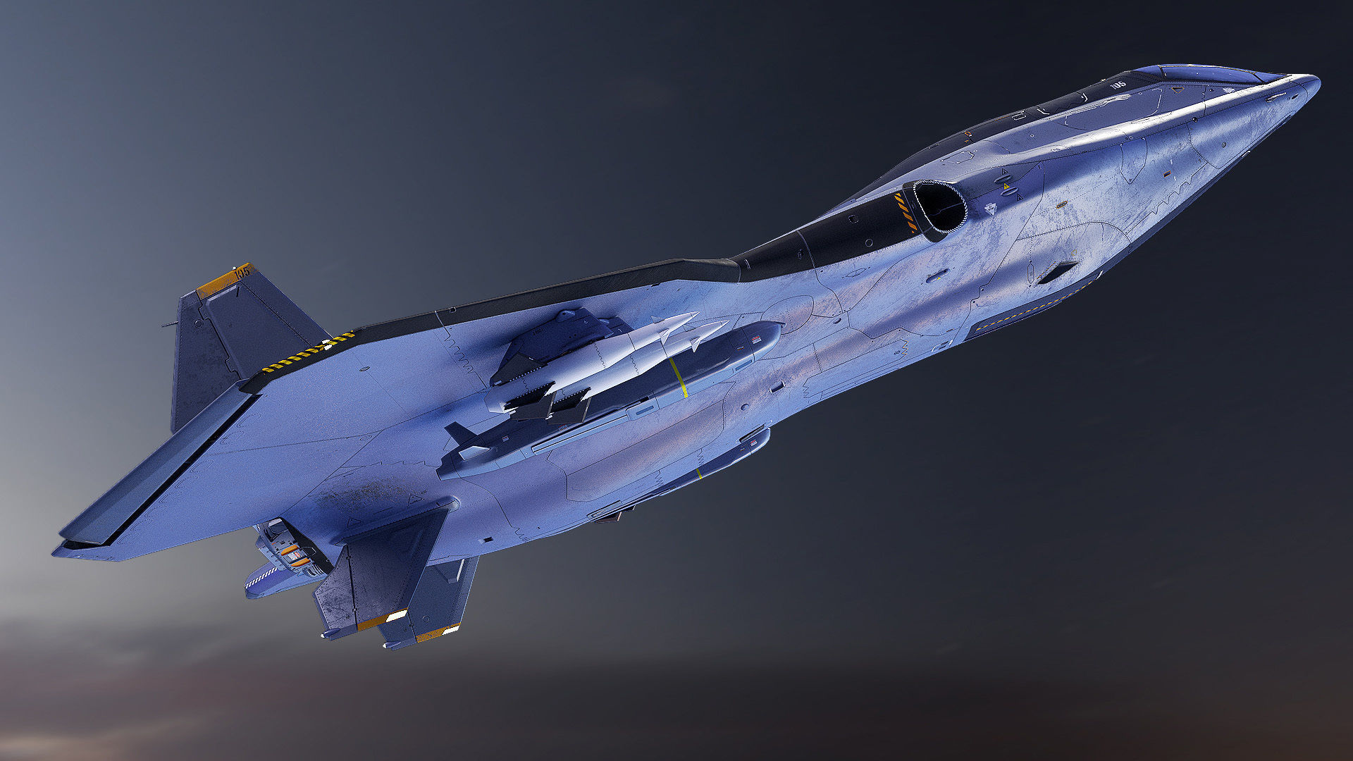 Sci-fi Multi-purpose Spacefighter 3D model_21