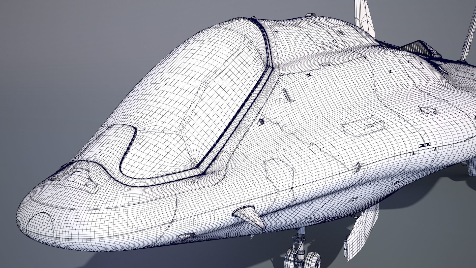 Sci-fi Multi-purpose Spacefighter 3D model_5