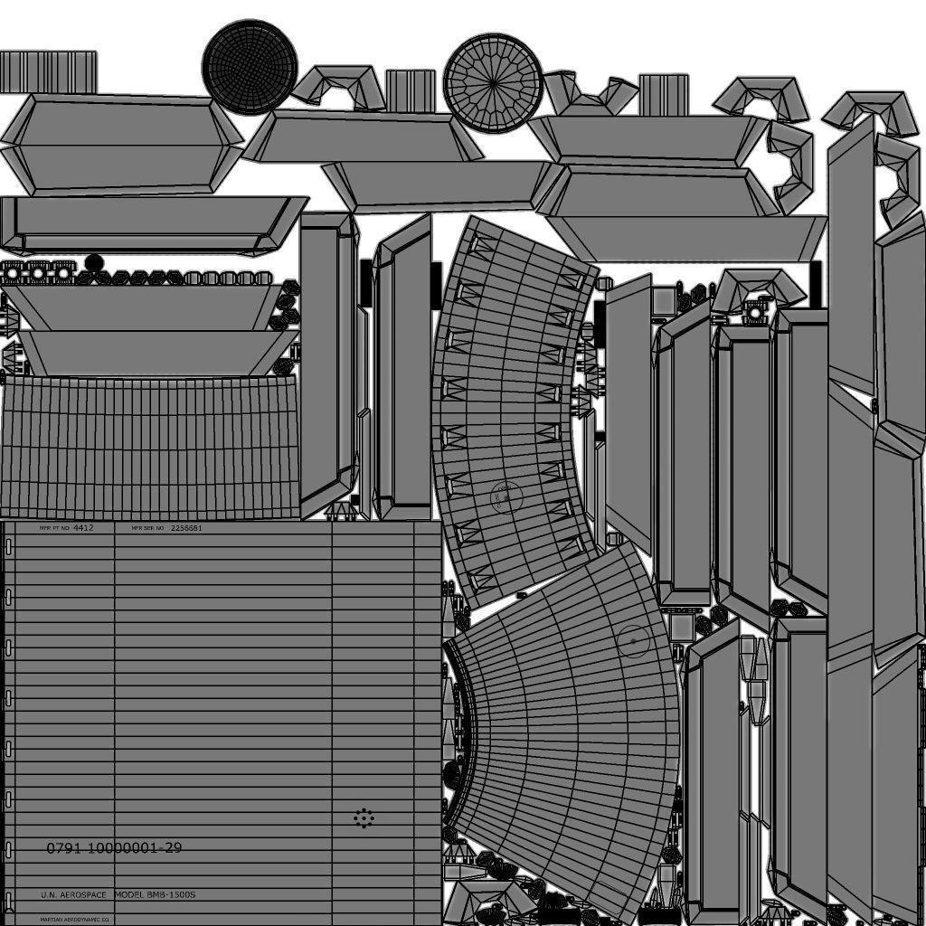 Sci-fi Multi-purpose Spacefighter 3D model_38
