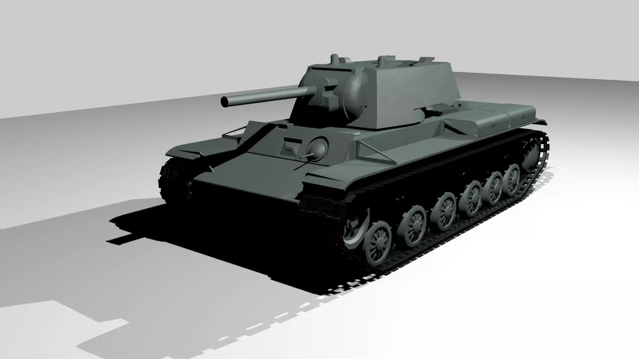KV-1 Tank model Free 3D model