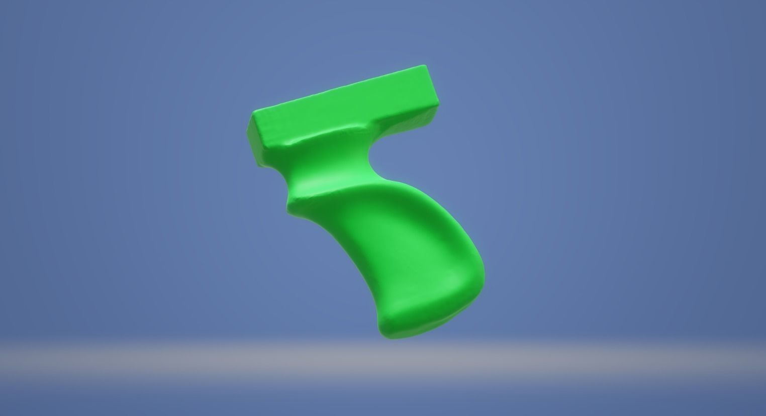 wood speargun handle  3D print model_3