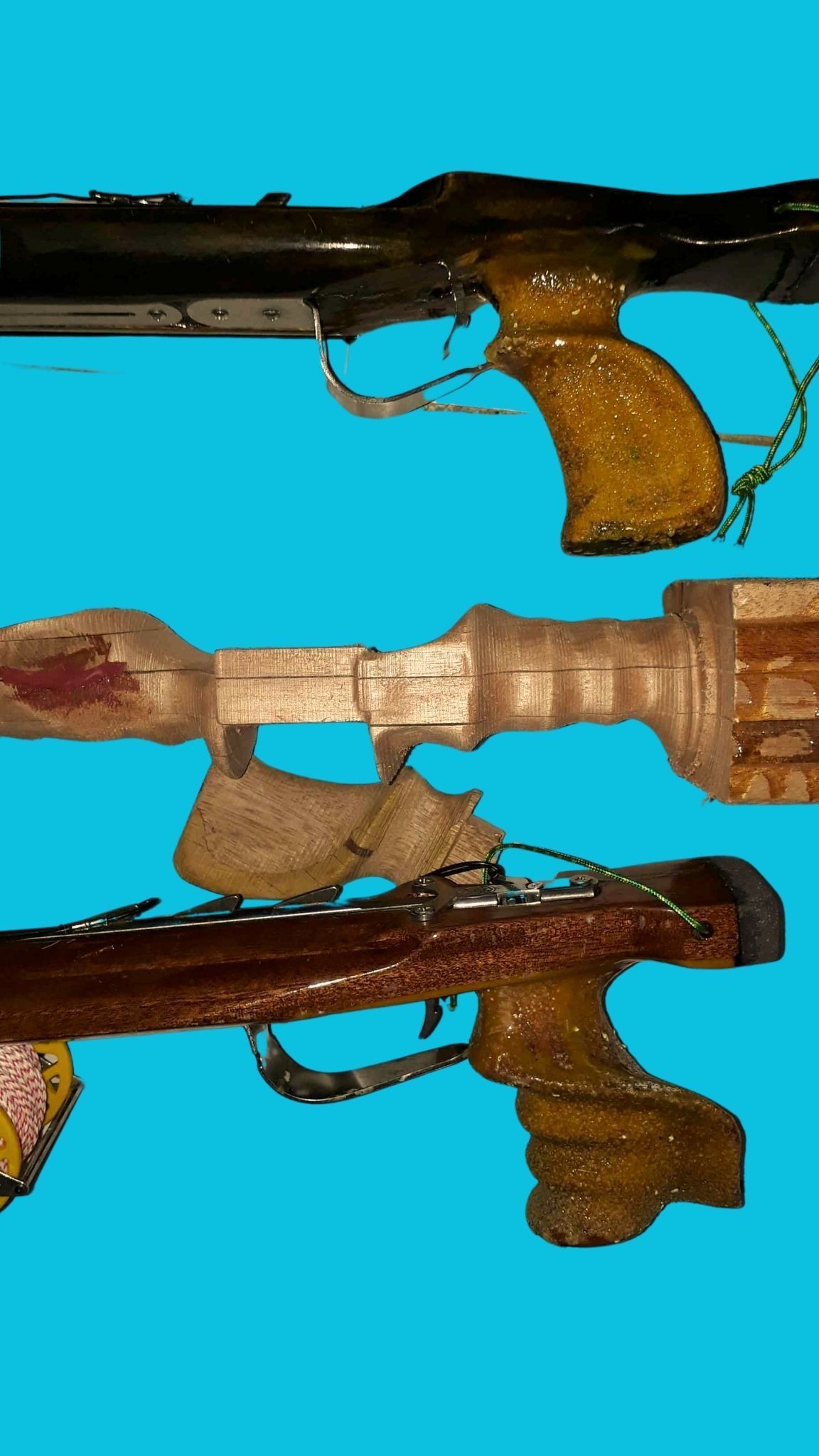wood speargun handle  3D print model_6