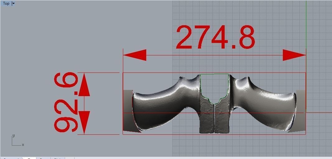 wood speargun handle  3D print model_2