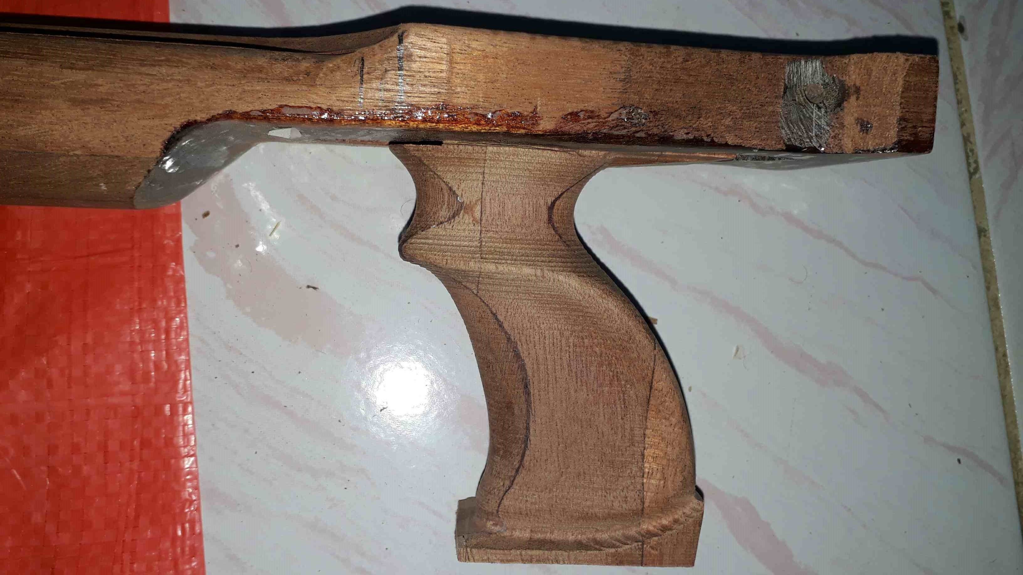 wood speargun handle  3D print model_7