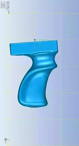 left hand speargun handle 3D print model