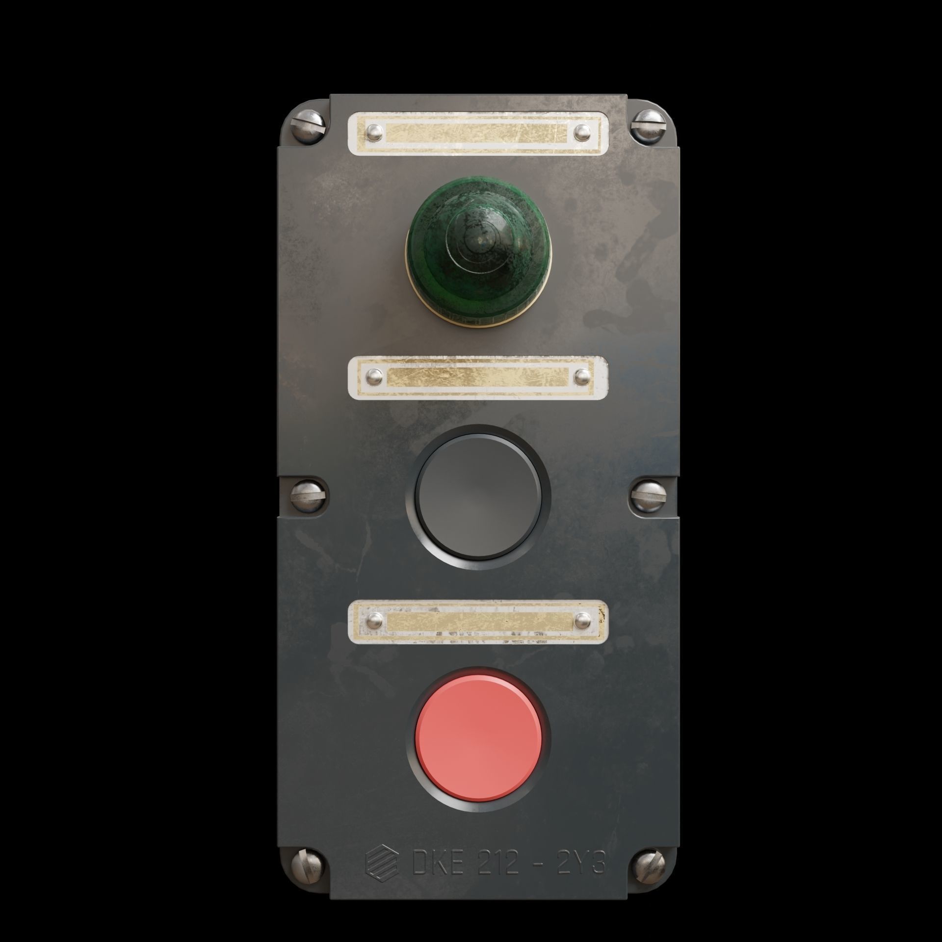 Switchboards metal box 3D model_4