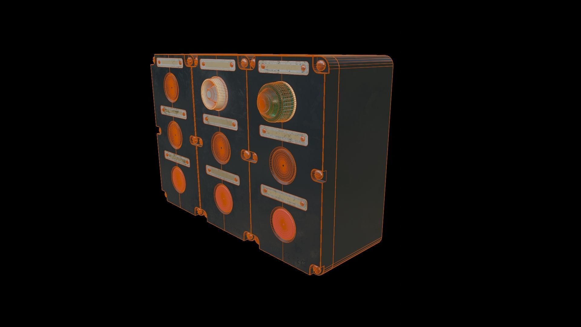 Switchboards metal box 3D model_18