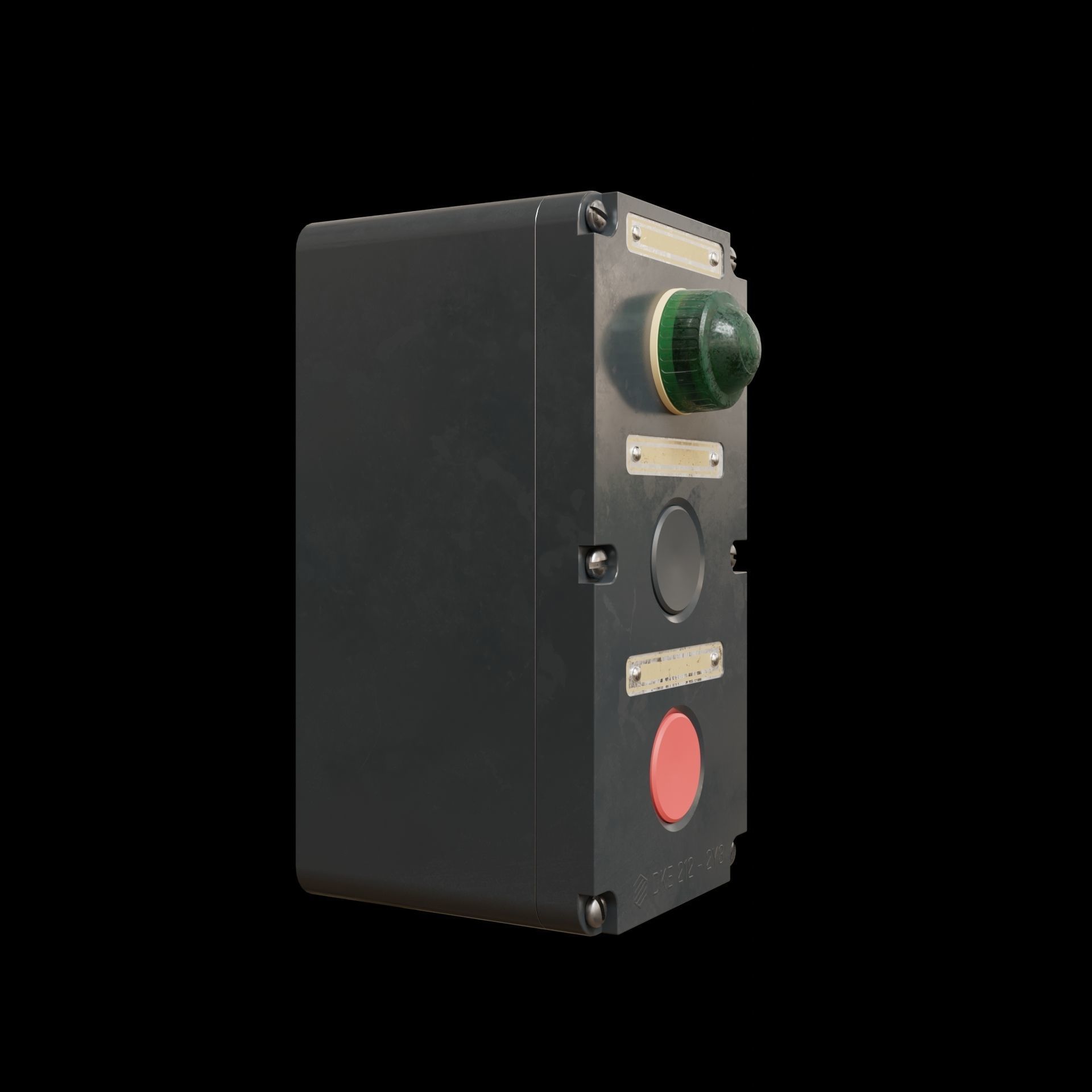 Switchboards metal box 3D model_7