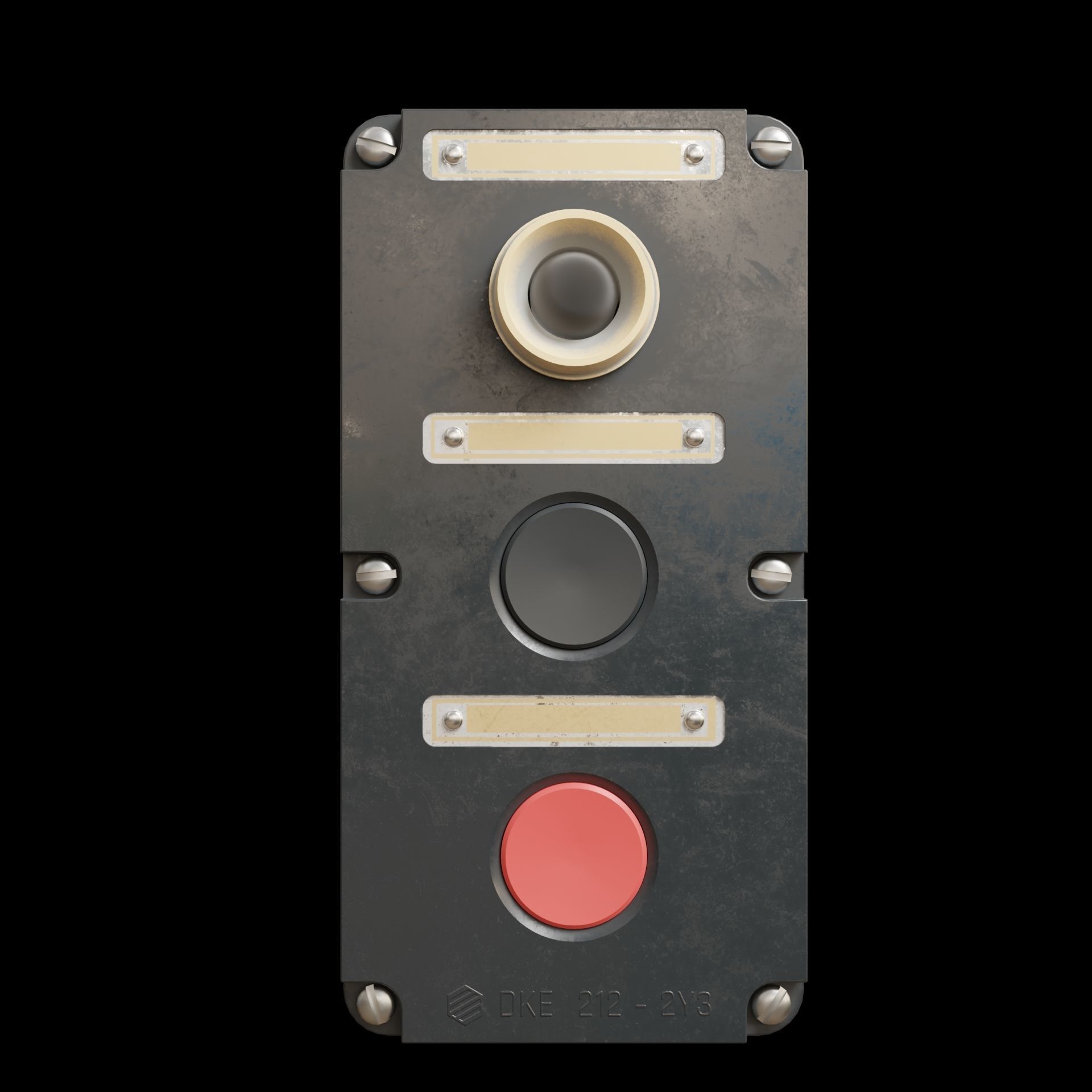 Switchboards metal box 3D model_8