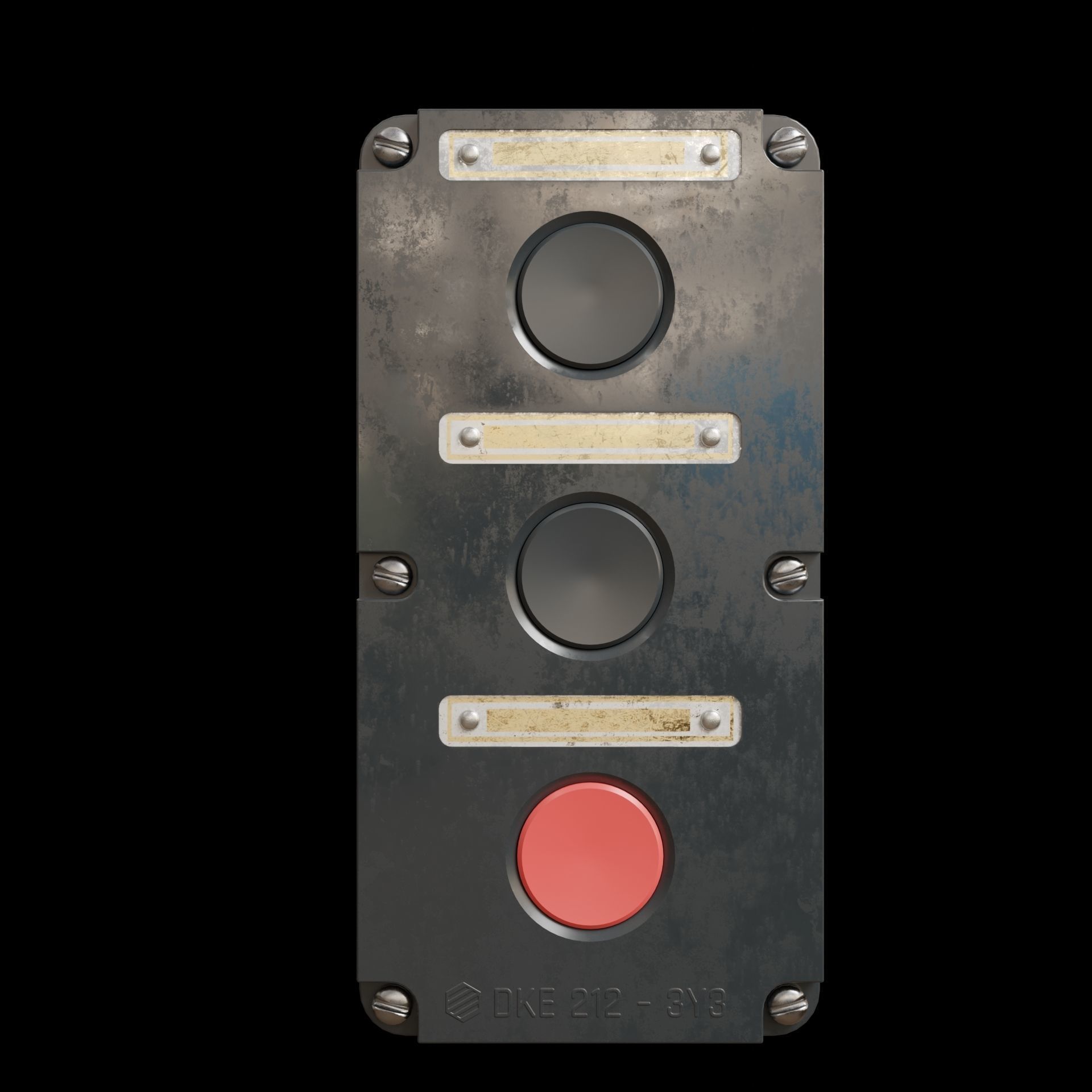 Switchboards metal box 3D model_12