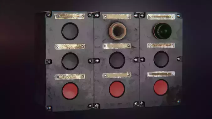 Switchboards metal box 3D model