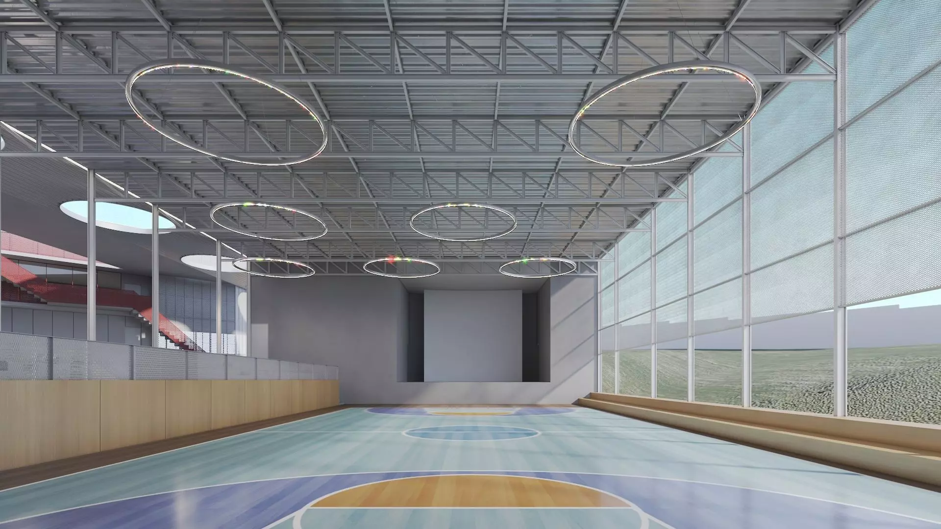 School Building 3D model_0