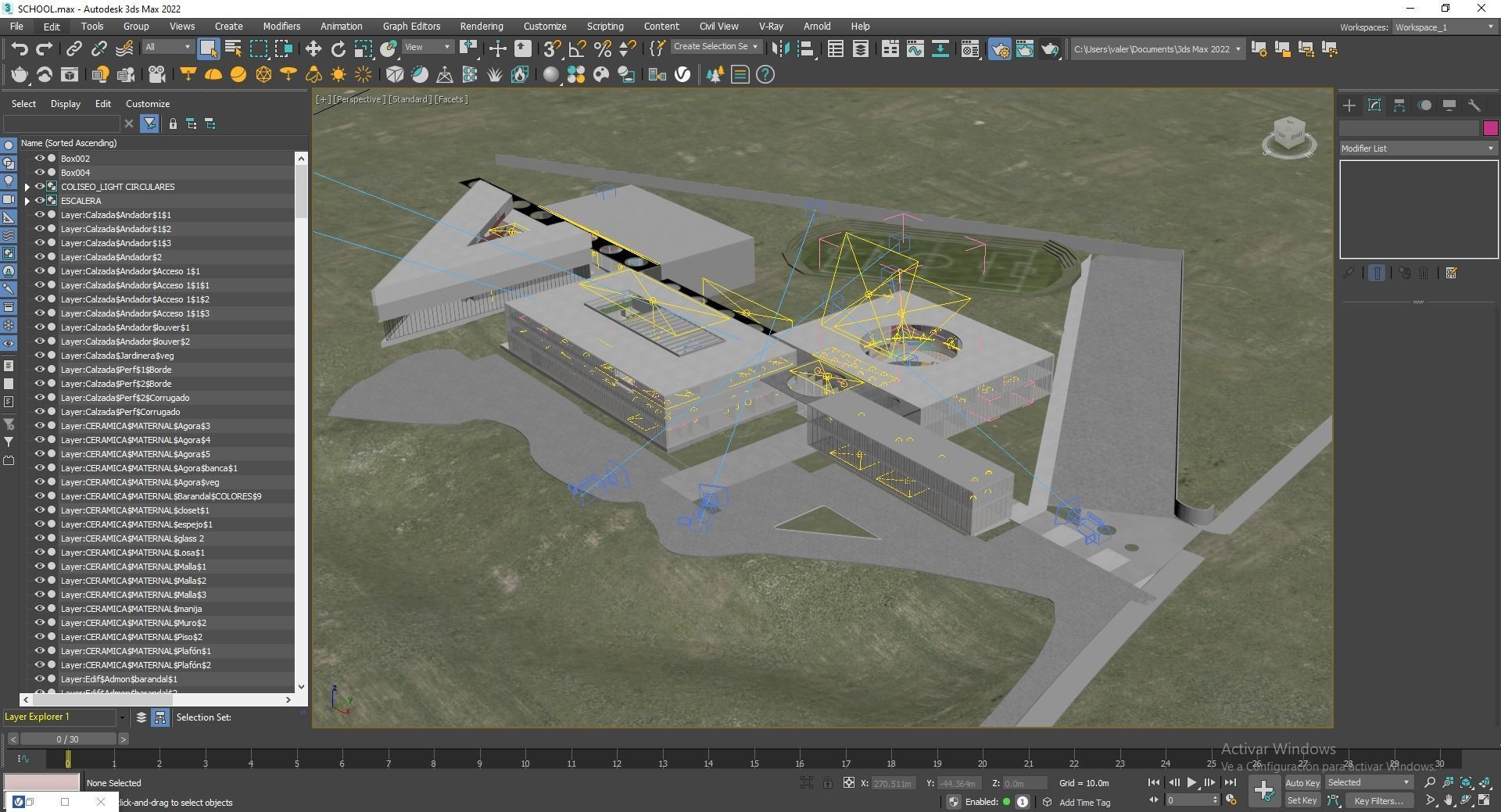 School Building 3D model_13