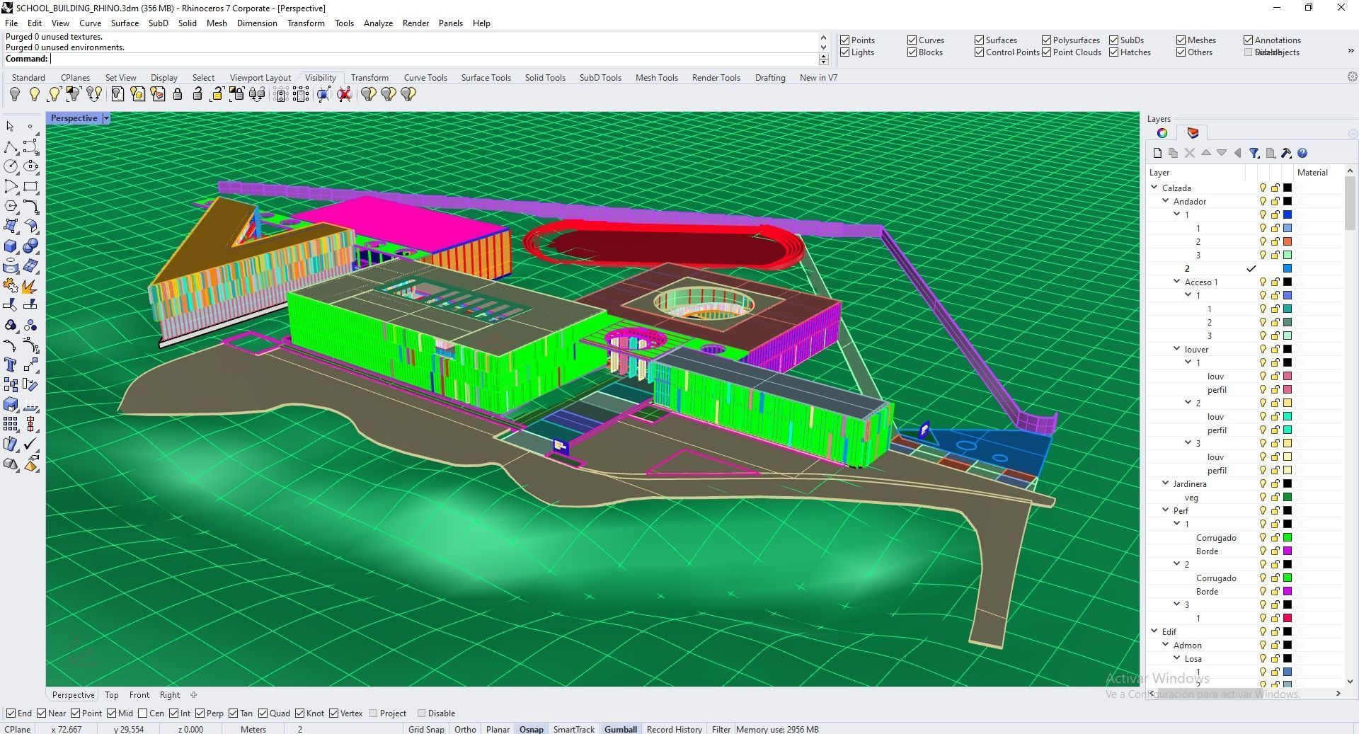 School Building 3D model_17
