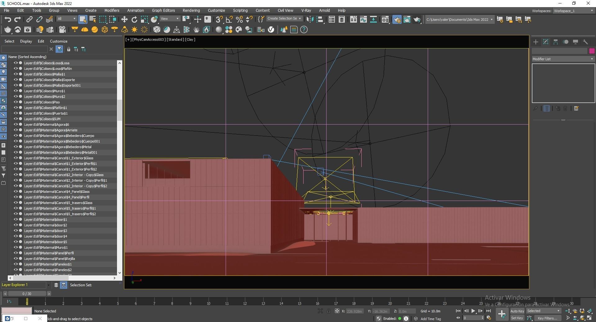 School Building 3D model_14